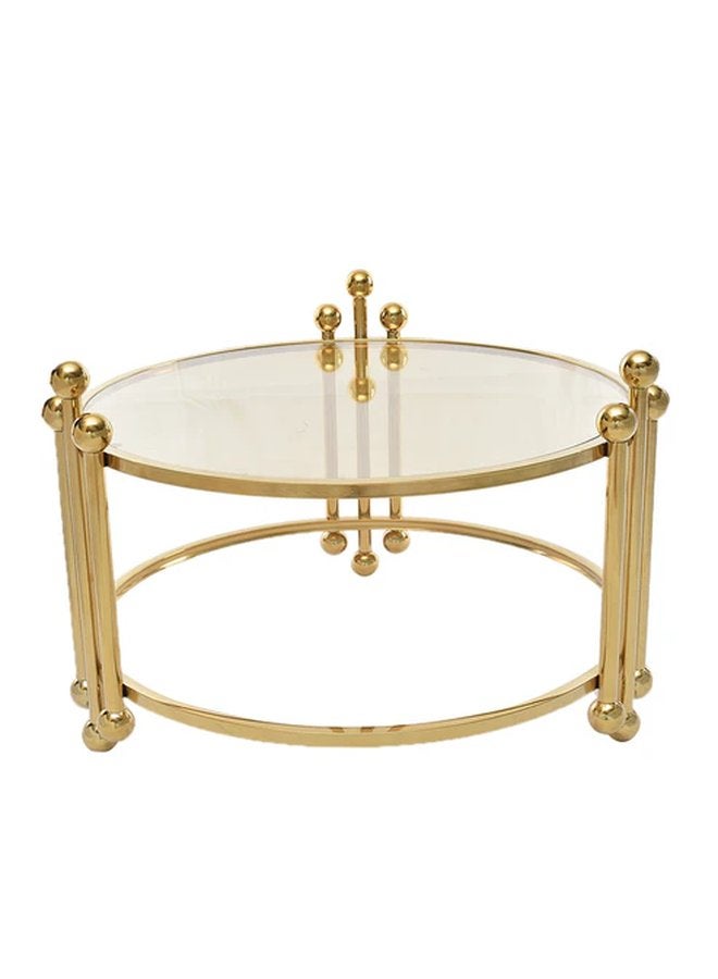 Coffee Table 3 Balls Gold Stainless Steel